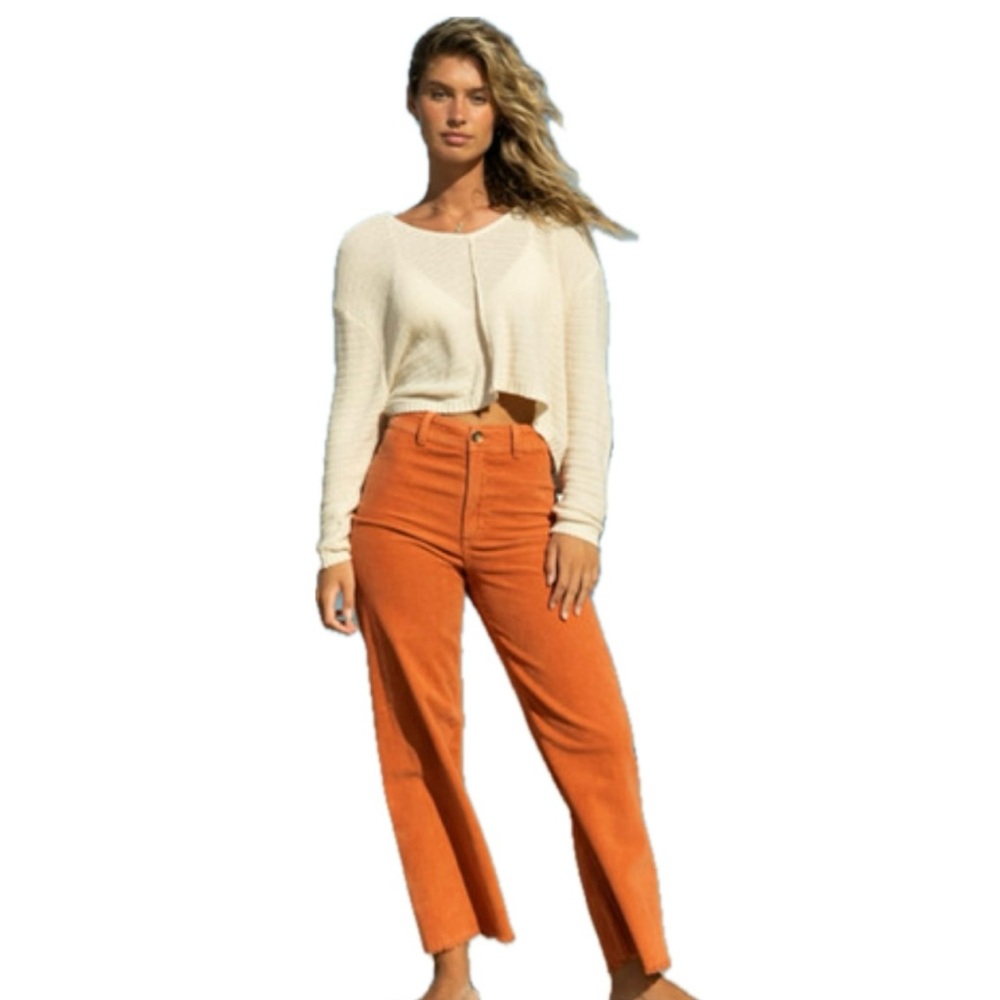 Billabong Orange Wide Leg Pants